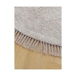 Light gray round cotton carpet (daya)d=150 whole