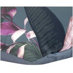 Tume Taimemotiiviga Puuvillane Padjapüür (Flora) 65x100