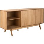 Ruskea designkaappi bettina (actona) 180cm, jossa virheitä.