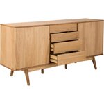 Ruskea designkaappi bettina (actona) 180cm, jossa virheitä.