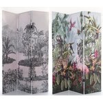 Patterned folding screen/partition donna (luigi dal pozzo) intact