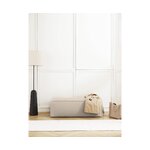 Light beige upholstered bench (sanja), intact