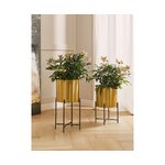 Gold flower stand set (me) intact