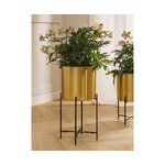 Gold flower stand set (me) intact