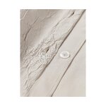 Light beige cotton pillowcase (Leonora) 80x80 whole