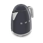 Tumši pelēka dizaina tējkanna 50. gadu retro stila (smeg) neskarta