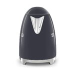 Tumši pelēka dizaina tējkanna 50. gadu retro stila (smeg) neskarta