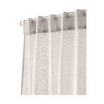 Light gray transparent curtain 2 pcs (ibiza) 135x260 intact