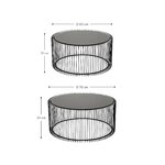 Metal coffee table set wire (rough design)
