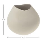 Light clay flower vase (opium) intact