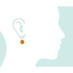 Orange earrings tiana (gemshine) intact