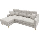 Gray corner sofa bed schlaf (bobochic paris)