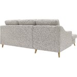 Gray corner sofa bed schlaf (bobochic paris)