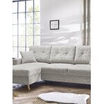 Gray corner sofa bed schlaf (bobochic paris)