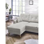 Gray corner sofa bed schlaf (bobochic paris)