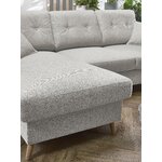 Gray corner sofa bed schlaf (bobochic paris)