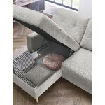 Gray corner sofa bed schlaf (bobochic paris)
