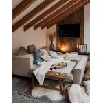 Light gray velvet corner sofa bed moghan (micadon home) intact