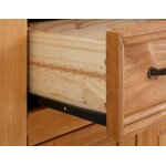 Brown solid wood display cabinet