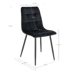 Black dining chair (middlefart)