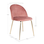 Pink dining chair (Geneva)