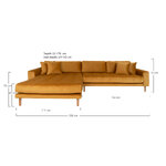 Kampinė sofa (lido) 290x170cm