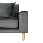 Tamsiai pilka kampinė sofa (lido) 290x170 cm