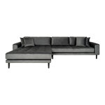 Tamsiai pilka kampinė sofa (lido) 290x170 cm