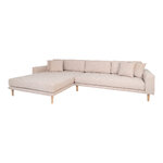 Smėlio spalvos kampinė sofa (lotas Lido) 290x170 cm