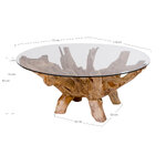 Teak coffee table (amazonas) ø110x50 cm