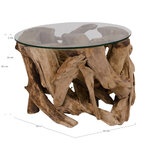 Tikmedžio kavos staliukas (didysis kanjonas) ø60x40 cm