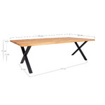 Dining table (toulon) 100x300x75 cm