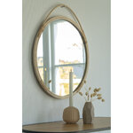 Rattan mirror