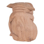 Suar wood bulldog figurine h=10cm (kelso bulldog)