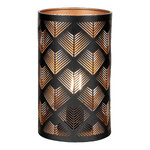 Black metal lace led lanterns with copper content 4 different styles/60pcs in a set (nata)