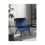 Zils samta krēsls (robīne) ar skaistuma trūkumu