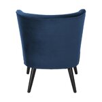 Zils samta krēsls (robīne) ar skaistuma trūkumu