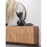 Light brown solid wood dresser avourio (wood) 200cm with blemishes