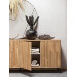 Light brown solid wood dresser avourio (wood) 200cm with blemishes