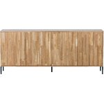 Light brown solid wood dresser avourio (wood) 200cm with blemishes