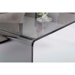 Pelēka dizaina dīvāna galds milvio (iplex) ar skaistuma trūkumu