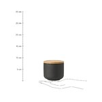 Black cup with lid theo (stelton)