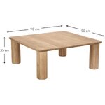 Oak coffee table (didi) with a beauty flaw