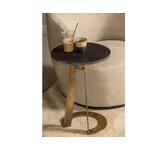 Marmurinio dizaino kavos staliukas mato (medinis)