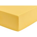 Dzeltens kokvilnas palags ar gumijas prestižu (royfort) 200x220