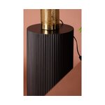 Black round design coffee table lenox (venture design)