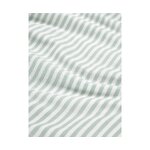 Balta gaiši pelēka svītraina kokvilnas spilvendrāna (lorena) 40x80