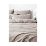Smėlio spalvos medvilninis pagalvės užvalkalas (biba) 80x80