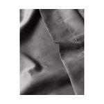 Tamsiai pilkas medvilninis antklodės krepšys (premium) 135x200