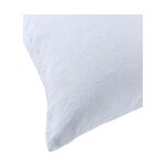 Šviesiai pilkas lininis pagalvės užvalkalas (erdvus) 40x80